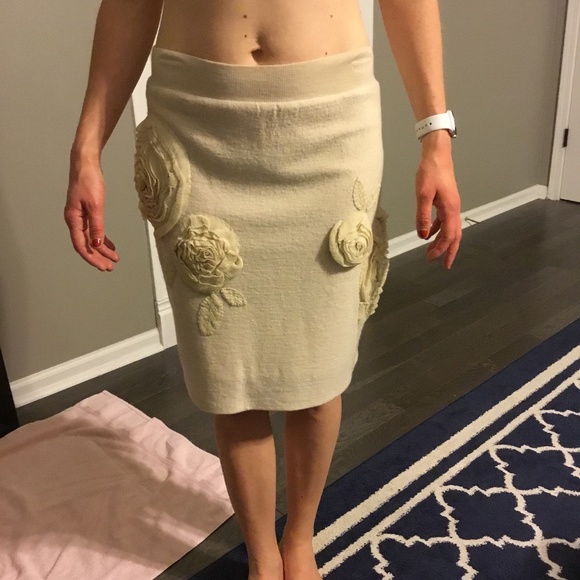 Anthropologie Knitted & knotted wool skirt - Picture 1 of 7